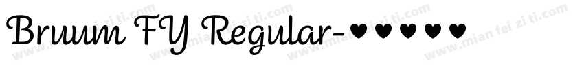 Bruum FY Regular字体转换